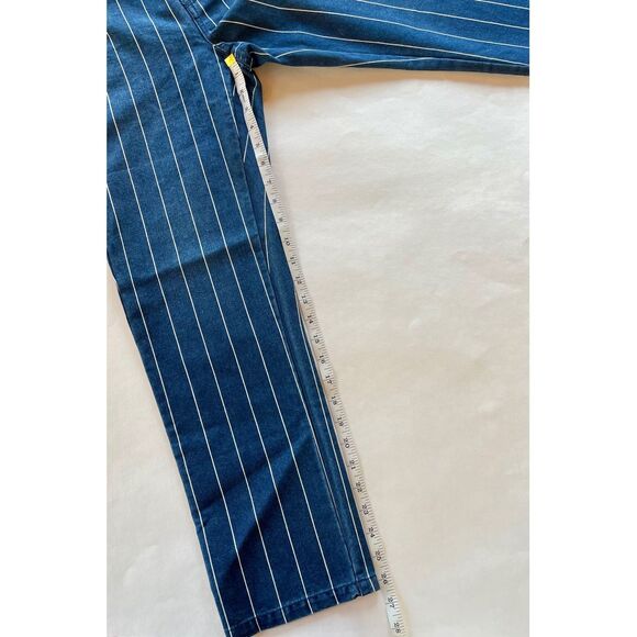 NWOT Current/Elliot The Vintage Cropped Striped High-Rise Slim Straight Jeans 26 - Picture 7 of 8
